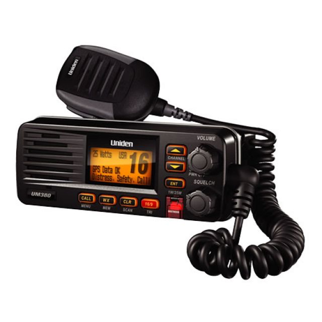 Rdio VHF Martimo Solara DSC - Uniden UM380BK - Preto - Homologado